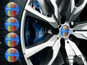 Toyota TRD Pegatina en Aros Estilo de Cúpula Epoxi